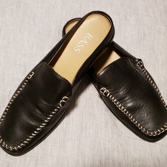 Bass Shoes - Bass Tab IV Slip On Open Back Loafers